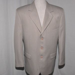 MIDTOWN Man Beige Sports Coat Suit Jacket Size 42S